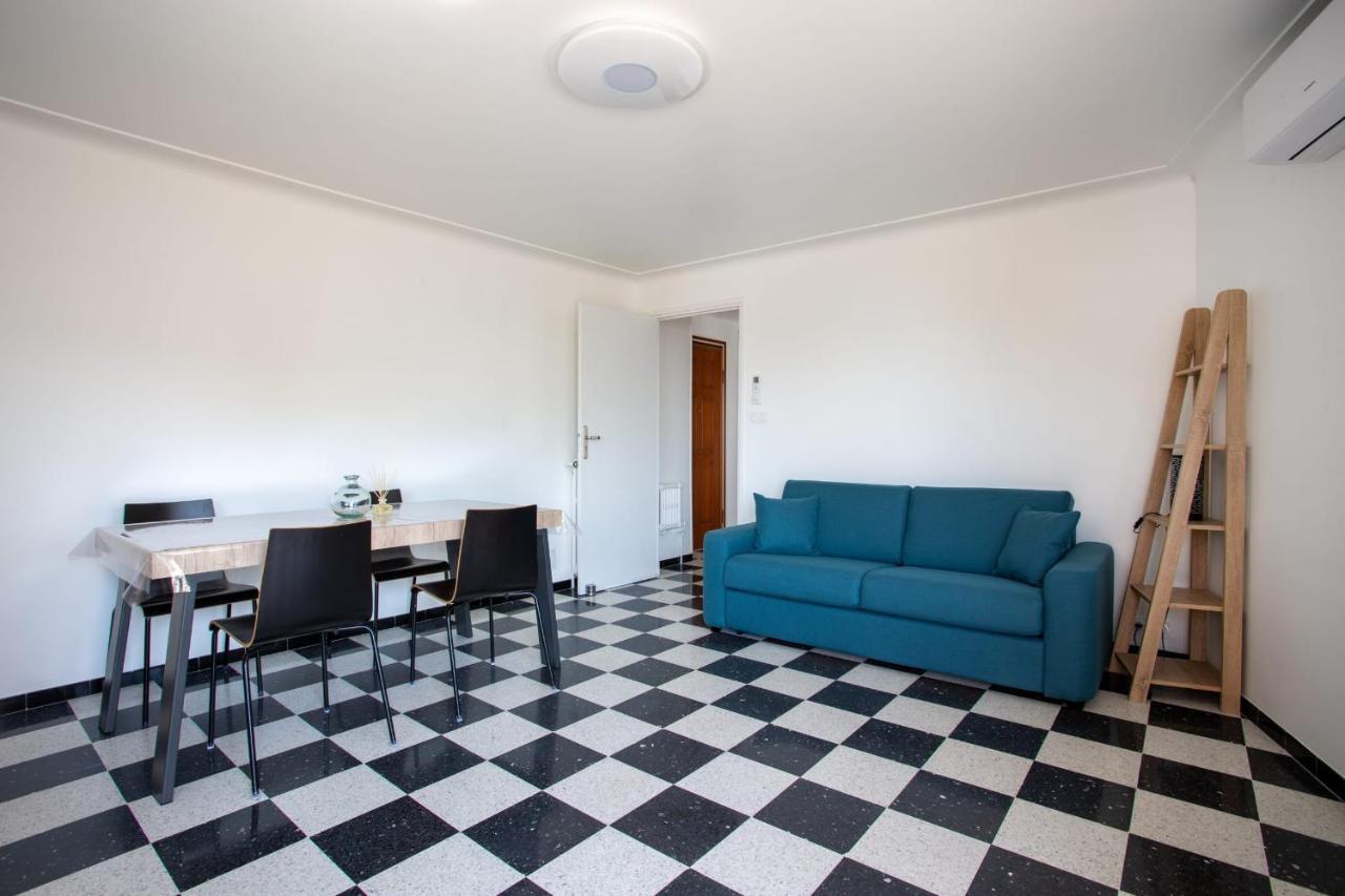 Apartment T2 Air-Conditioned Sea View Saint-Laurent-du-Var Zewnętrze zdjęcie