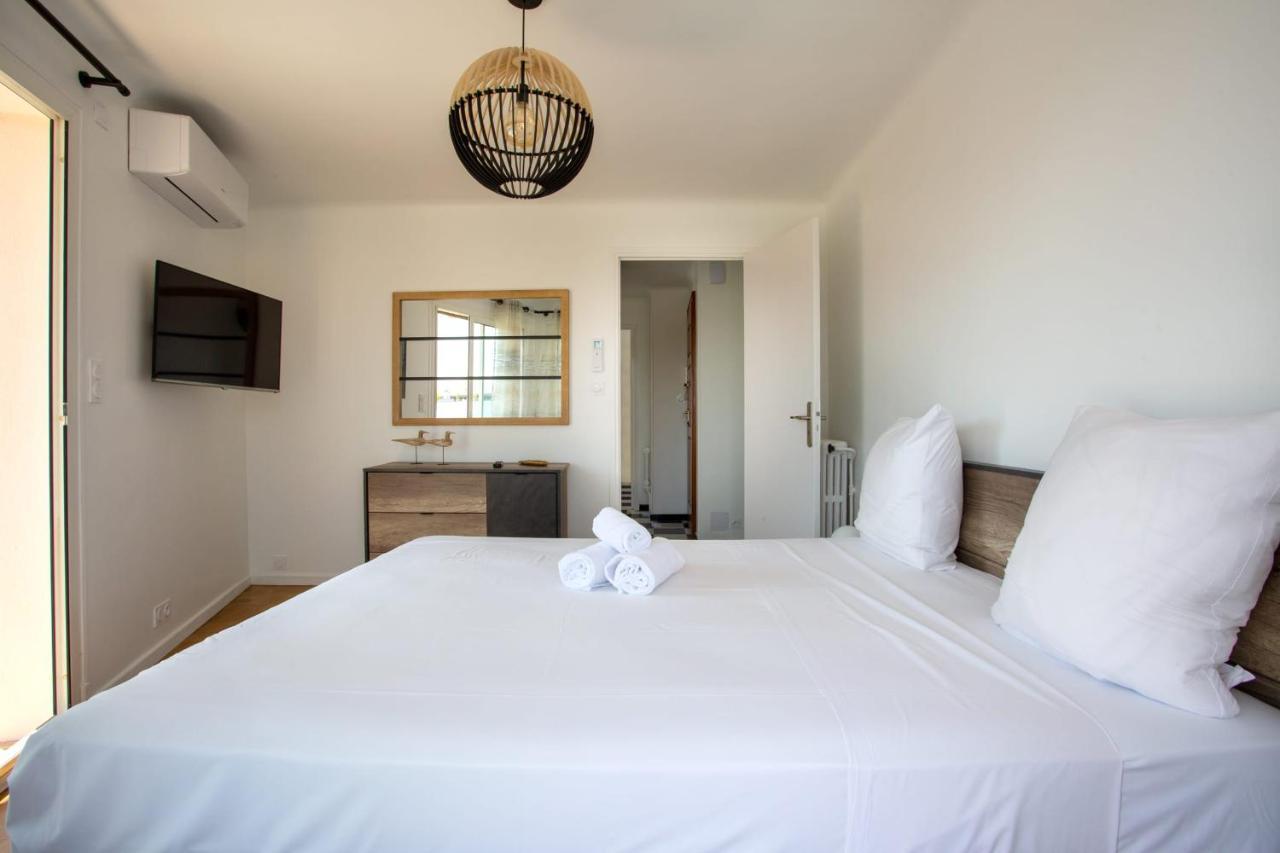 Apartment T2 Air-Conditioned Sea View Saint-Laurent-du-Var Zewnętrze zdjęcie